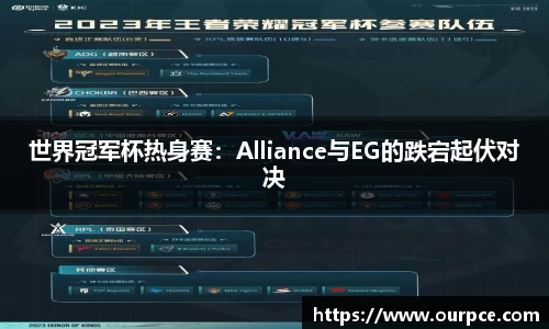 世界冠军杯热身赛：Alliance与EG的跌宕起伏对决